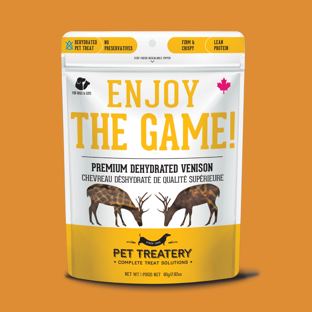 Venison Dehydrated Pet Treat for Dogs & Cats- High Protein