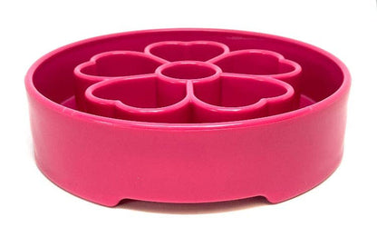 Flower Design eBowl Enrichment Slow Feeder Bowl for Dogs: Flower Bowl - Purple