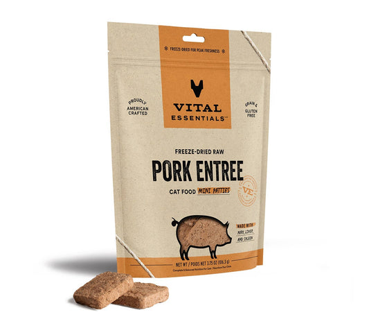 Vital Essentials Raw Pork FD Mini Patties 3.75 oz