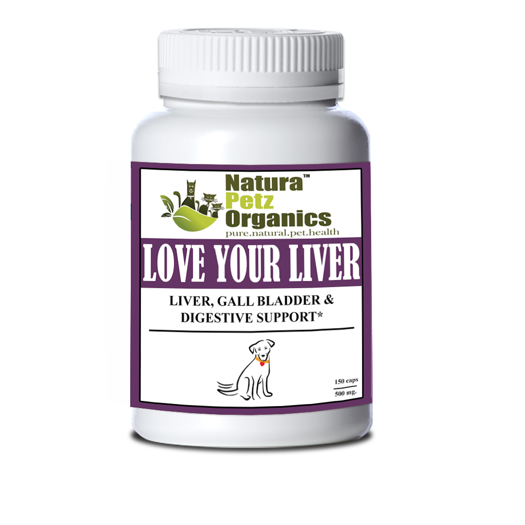 Love Your Liver Liver, Kidney, Gall Bladder & Digestive Support*: Love Your Liver Dog 90 Caps- 500 Mg Turkey Flavor Capsules