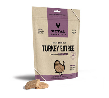 Vital Essentials Raw Turkey FD Mini Patties 3.5 oz