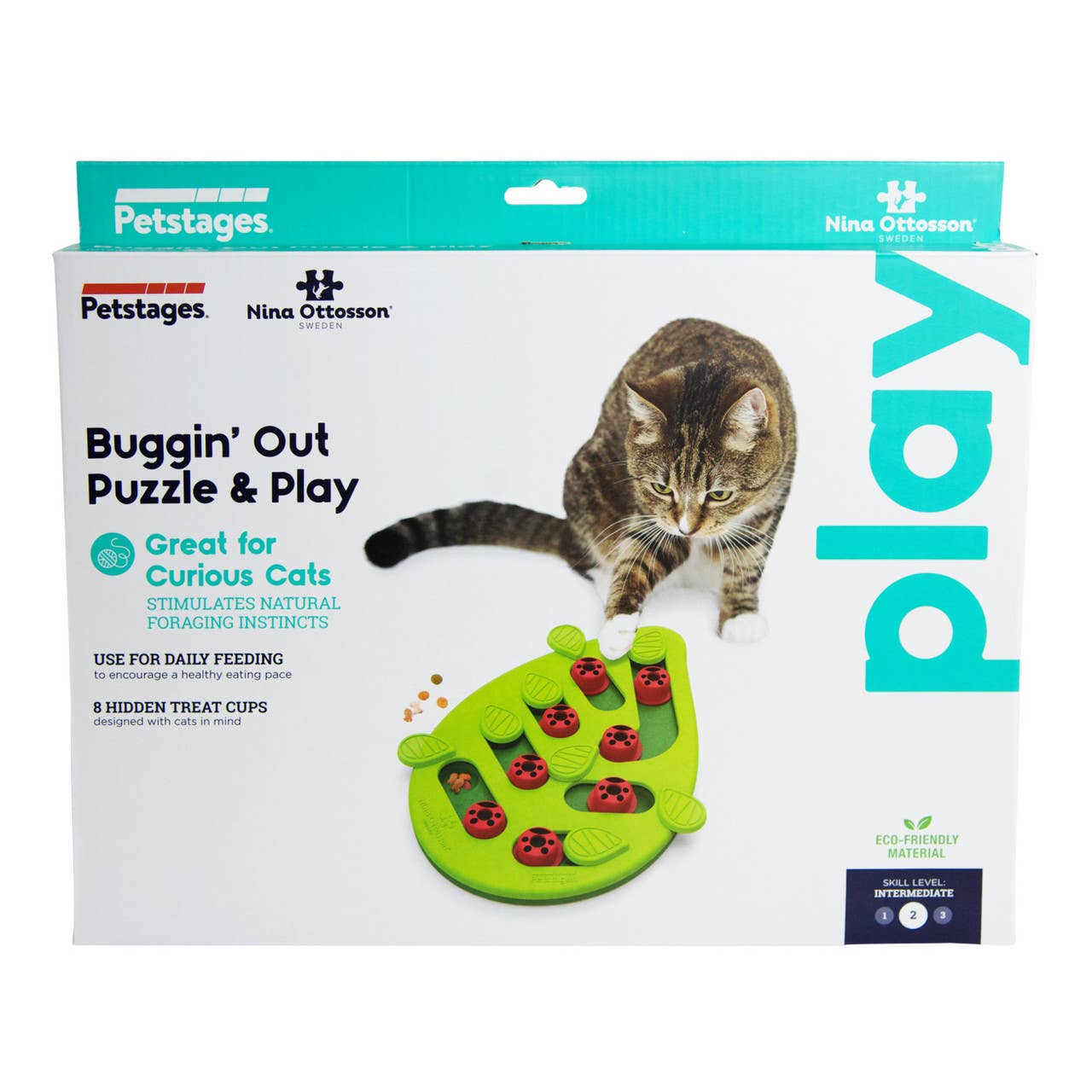 Catstages Puzzle & Play Buggin Out Cat Game Toy