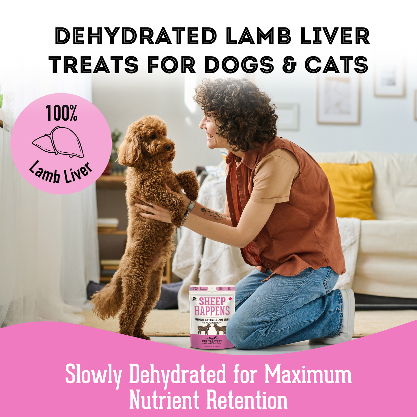 Lamb Liver Dehydrated PetTreat: High Protein & Omega 3