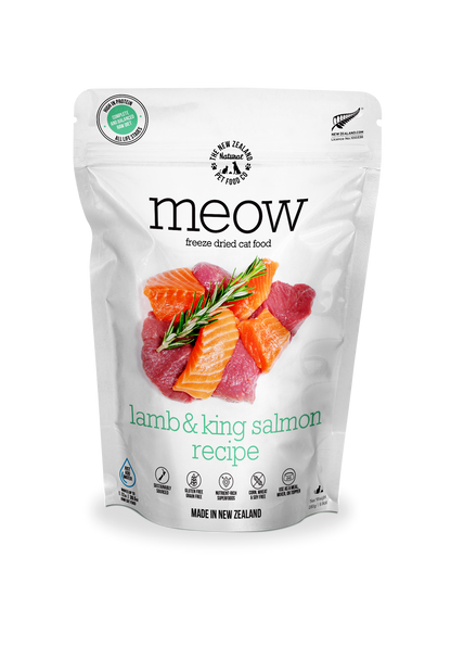 Meow Lamb & King Salmon Freeze Dried Cat Food 1.76oz