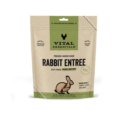 Vital Essentials® FDR Rabbit Entree Cat Food Mini Patties