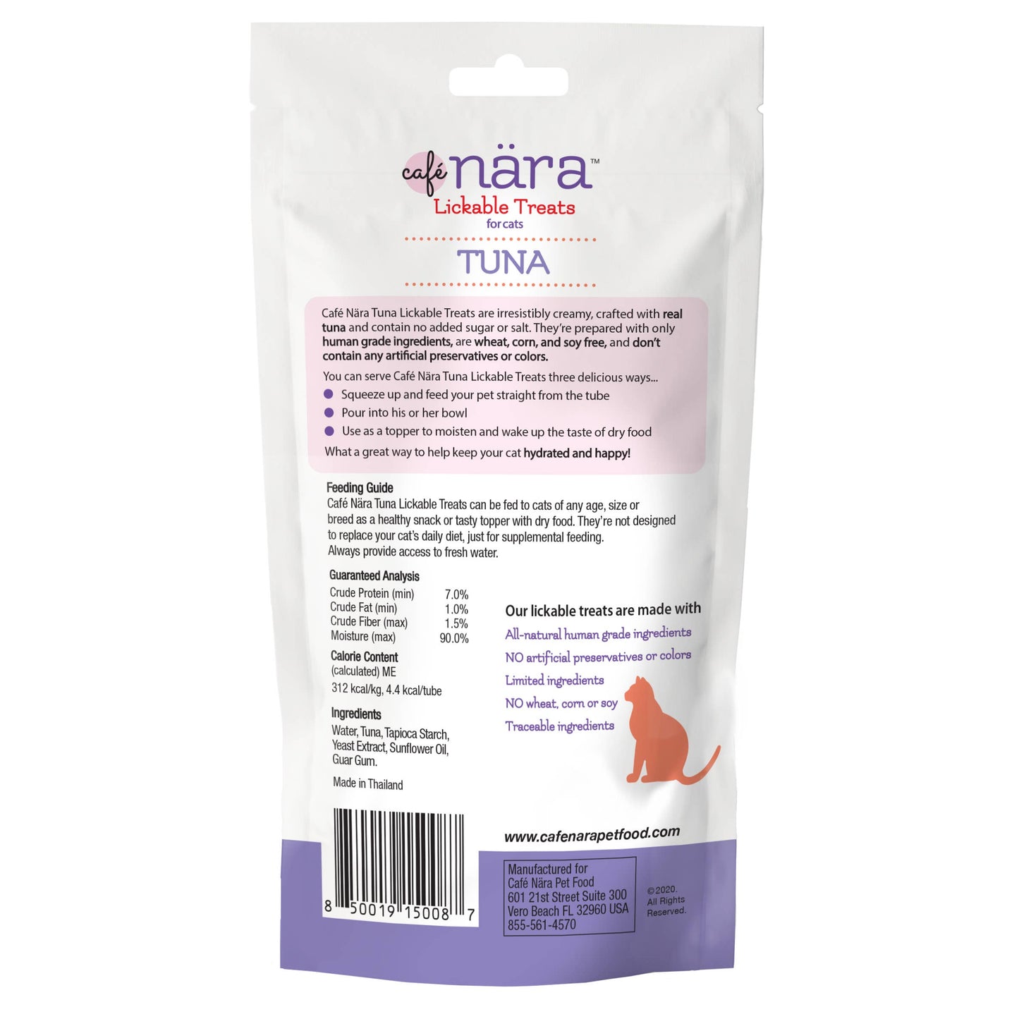 Cafe Nara Lickable Treat for Cats - Tuna and Salmon