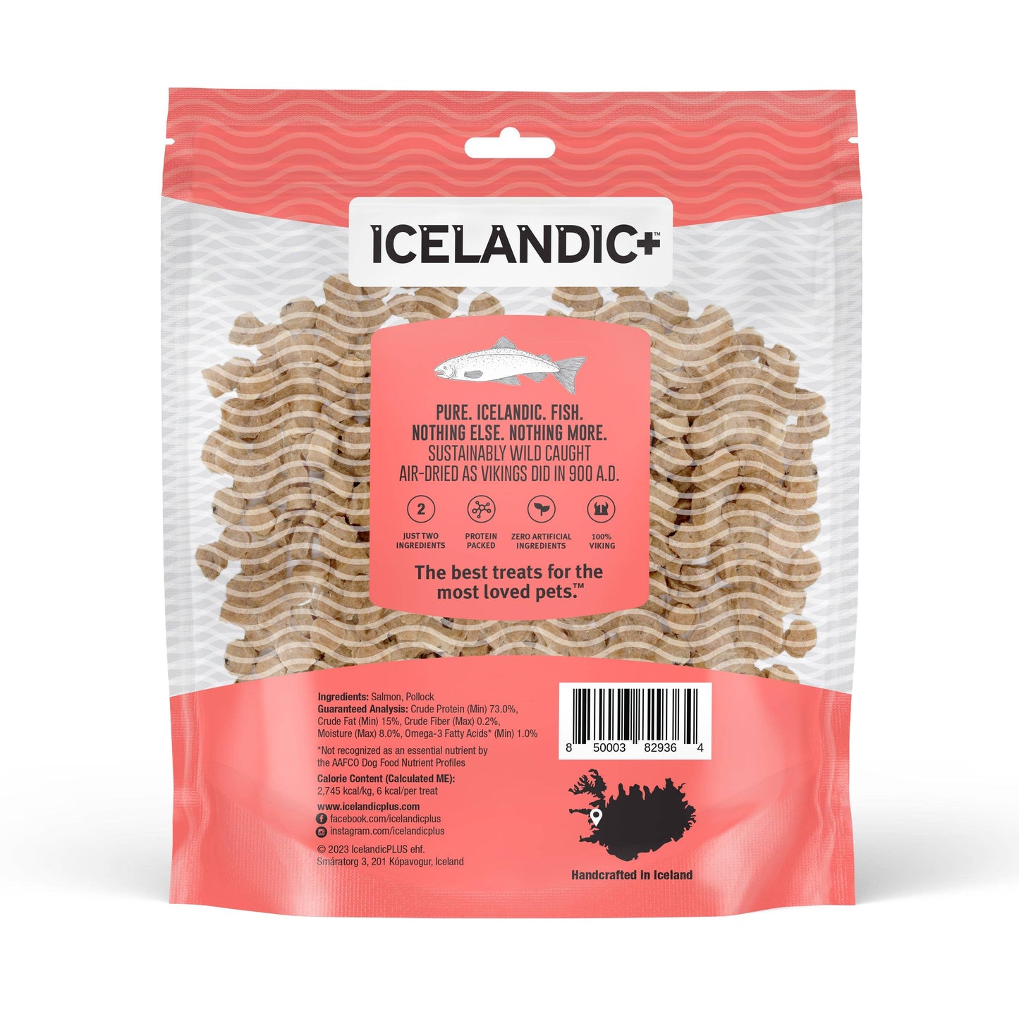 Icelandic+ Salmon Mini Fish Chips Dog Treats: 2.5-oz