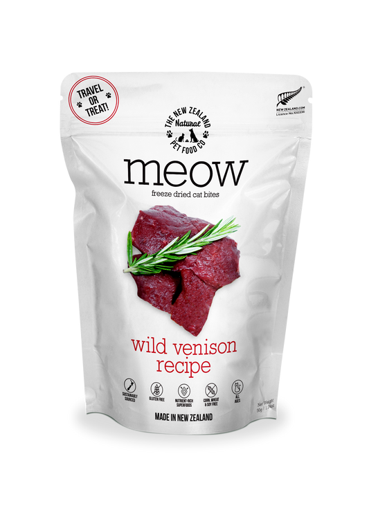 Meow Wild Venison Freeze Dried Cat Food 1.76oz