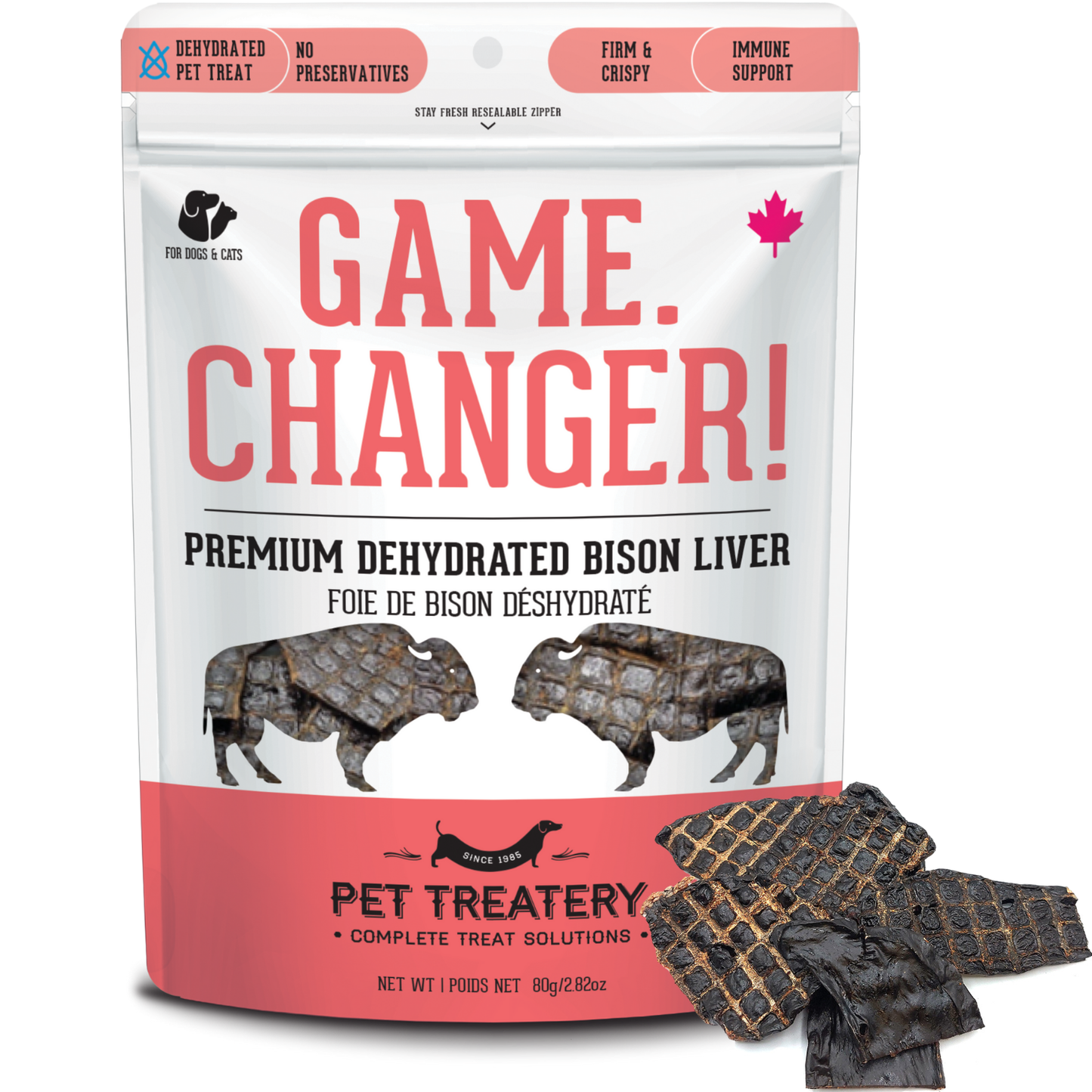 Bison Liver Dehydrated PetTreat: High Protein & Omega 3