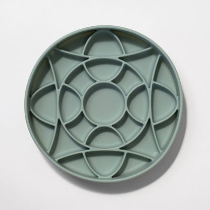 Dogged - circulo slow feeder bowl - seafoam: Seafoam