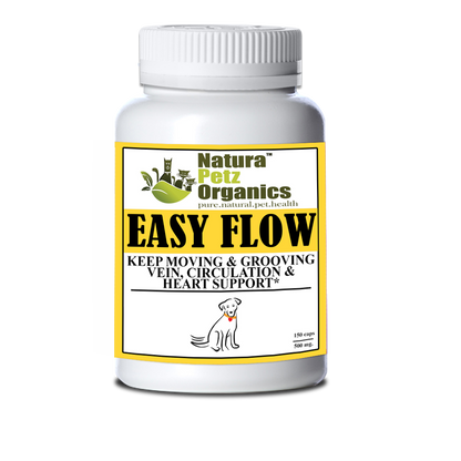 Easy Flow Keep Moving & Grooving - Vein, Circulation & Heart Support*: Adult Dog - 90 Caps /  500 Mg. Turkey Flavoring