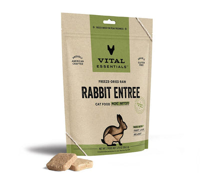 Vital Essentials® FDR Rabbit Entree Cat Food Mini Patties