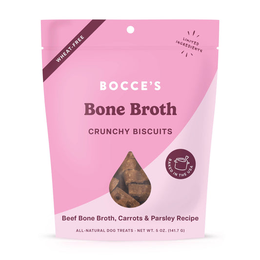 Bocce's Bakery Bone Broth Biscuits Dog Treats 5oz