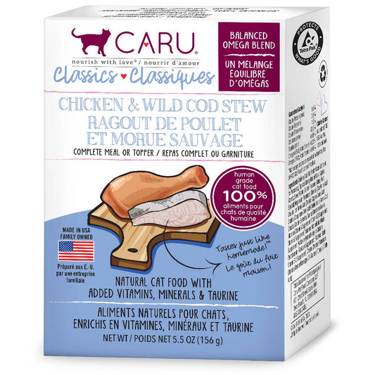 Caru Classics Chicken & Wild Cod Stew for Cats