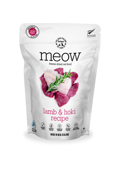 Meow Lamb & Hoki Freeze Dried Cat Food 1.76oz