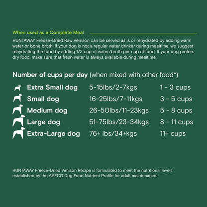 Freeze-Dried Raw Venison Dog Food