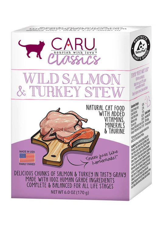 Caru Classics Wild Salmon & Turkey Stew for Cats