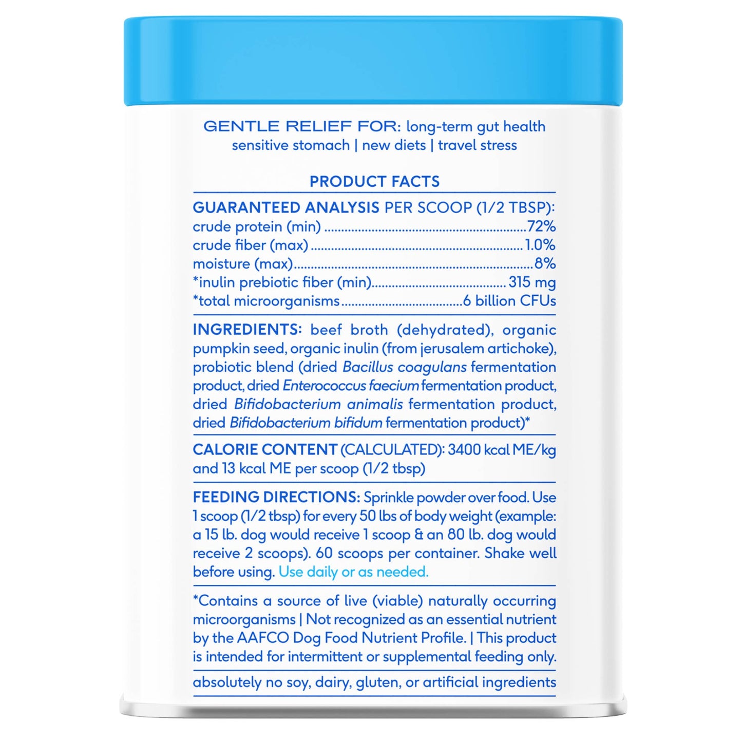 Probiotic & Prebiotic Powder Vet-Formulated Supplement: 4.1 oz