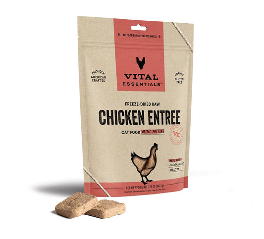 Vital Essentials Raw Chicken FD Mini Patties 3.75 oz