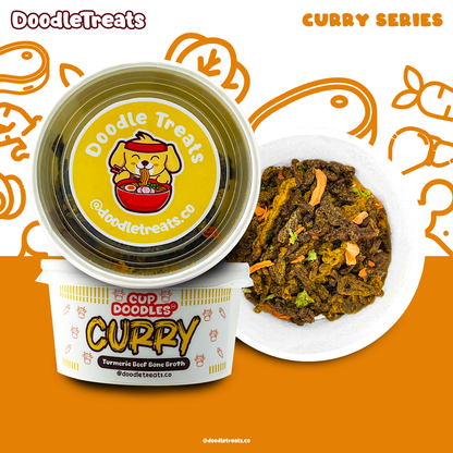 "Curry" Beef Cup Noodles for Dogs and Cats