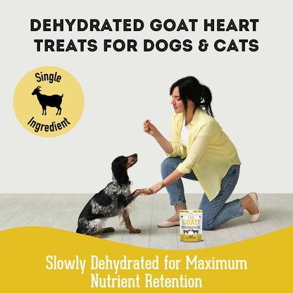 Dehydrated Protein - Goat Heart Treat for dogs 80g