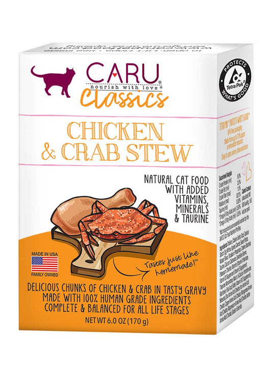 Caru Classics Chicken & Crab Stew for Cats