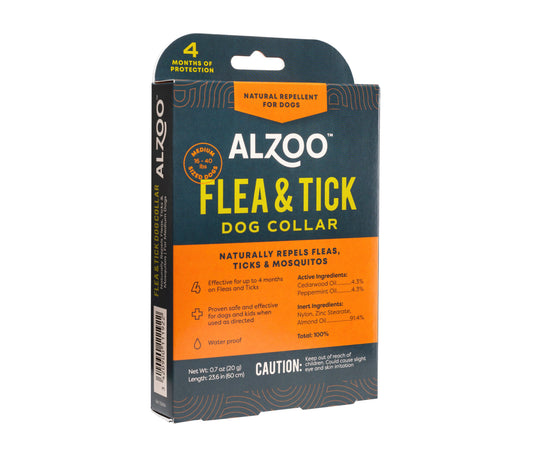 ALZOO™ Plant-Based Repellent Diffusing Dog Collar - Medium