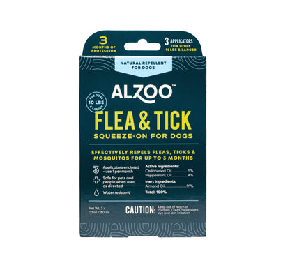 ALZOO™ Plant-Based Flea & Tick Repellent Squeeze-On for Dogs