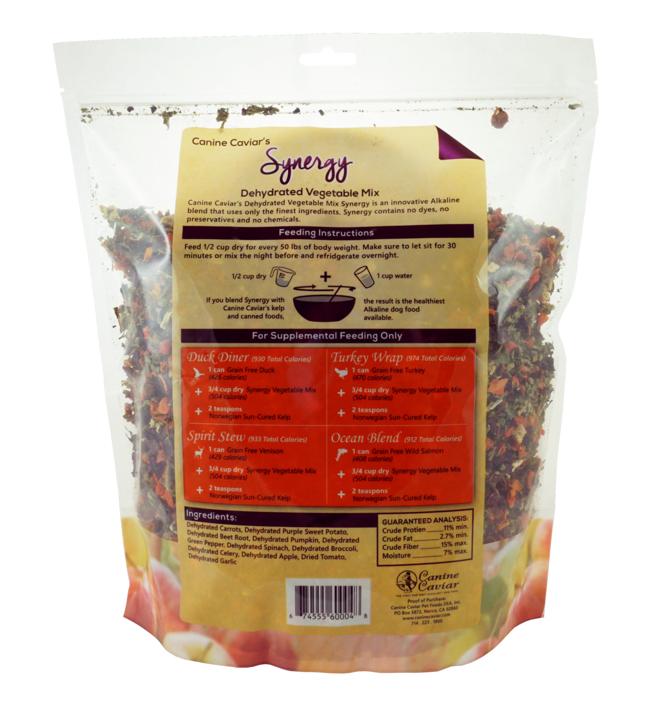 Synergy Dehydrated Vegetable Mix 24oz