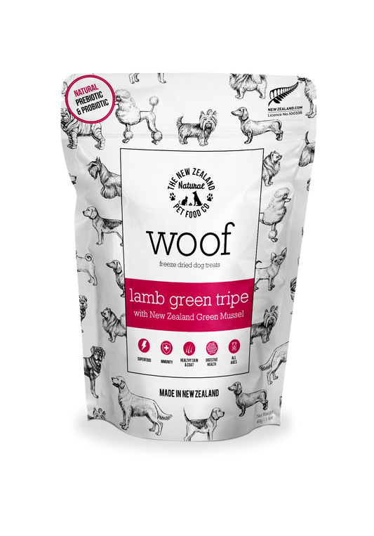 Woof Lamb Green Tripe Treats 1.4oz