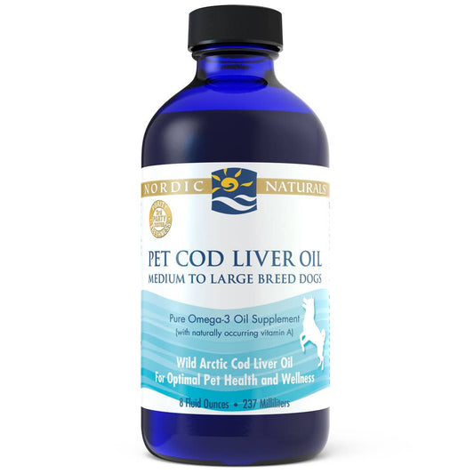 Pet Cod Liver Oil Supplement - Unflavored • 8 Oz.