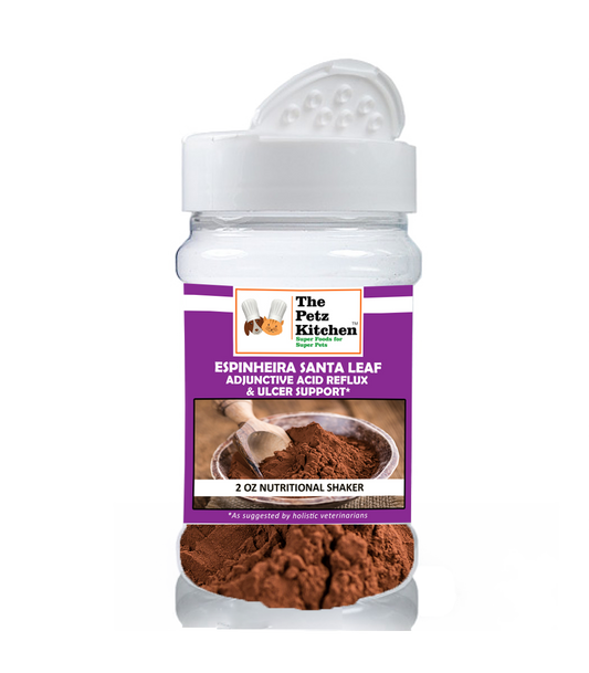 Espinheira Santa Leaf - Adjunctive Acid Reflux & Ulcer Support* the Petz Kitchen for Dogs and Cats*