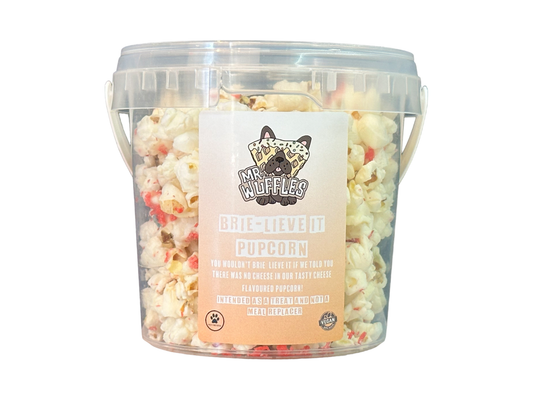 Brie-Lieve It WUFFcorn Cheese Dog Treat - Popcorn for Dogs