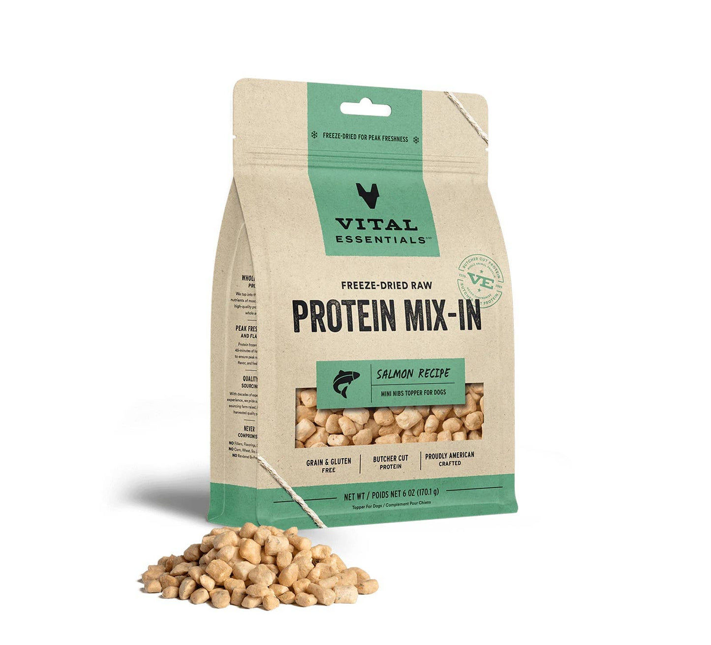 Vital Essentials FD Raw Salmon Protein Mix-In Topper 6 oz