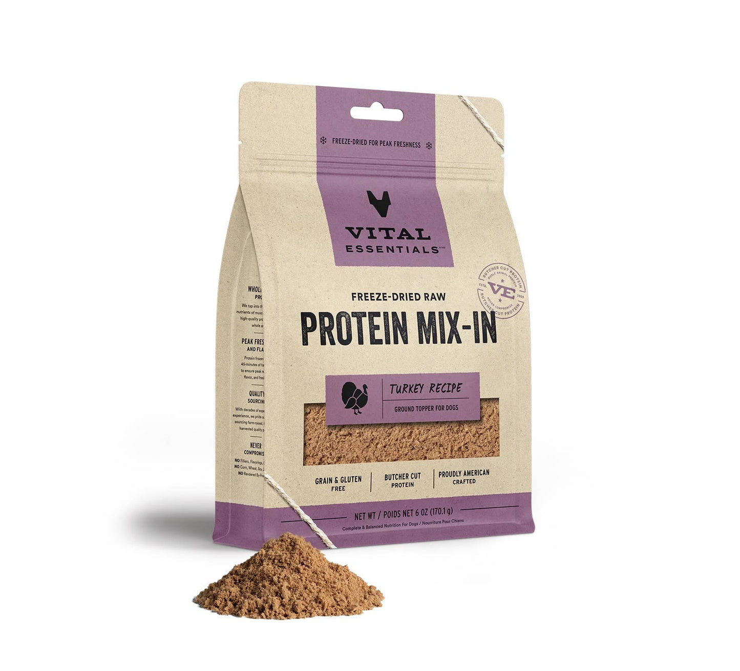 Vital Essentials FD Turkey Protein Mix-In Ground Topper 6 oz