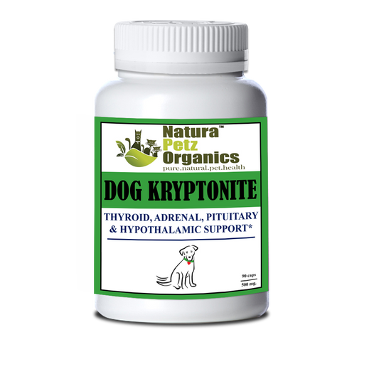 Dog and Cat Kryptonite Adrenal, Thyroid, Pituitary & Hypothalamic Support*: Dog Kryptonite Adult & Senior 90 Caps / 500 Mg No Flavoring